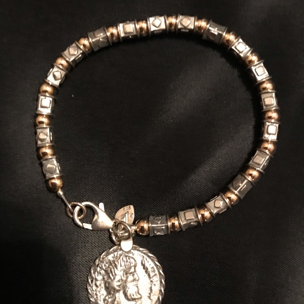 Silpada Gold &Silver Coin Bracelet - Picture 1 of 3